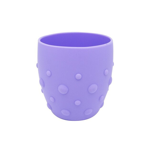 Įvairių spalvų silikoninis puodelis „Kad rankutės įprastų nepilstyti“